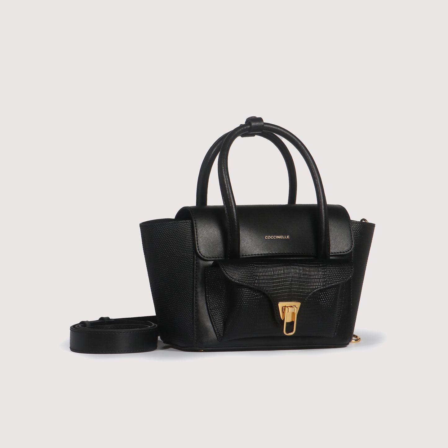 COCCINELLE DOUBLE BEAT BIMATERIAL SMALL