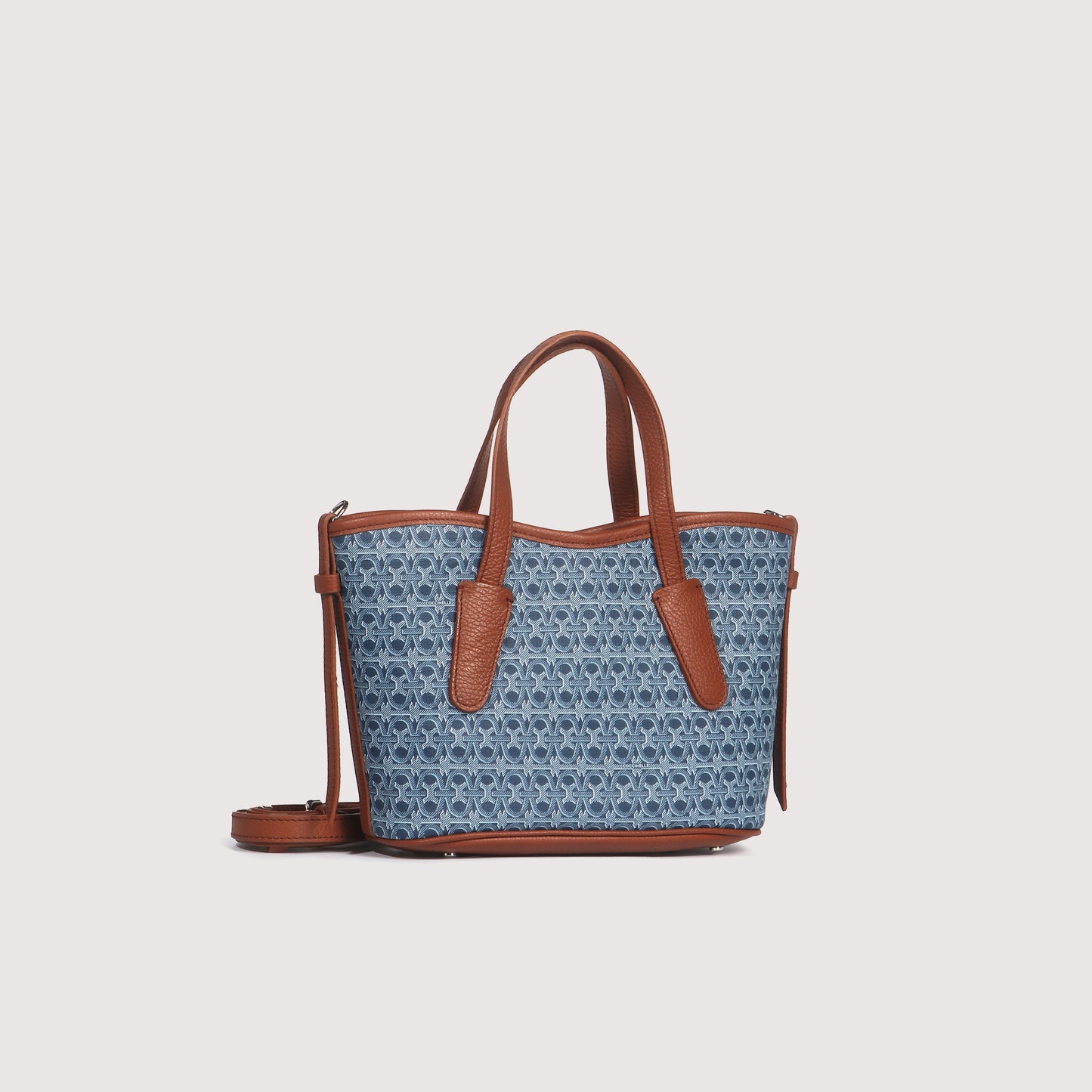 COCCINELLE NEW NEVER WITHOUT BAG COATED MONOGRAM SMALL