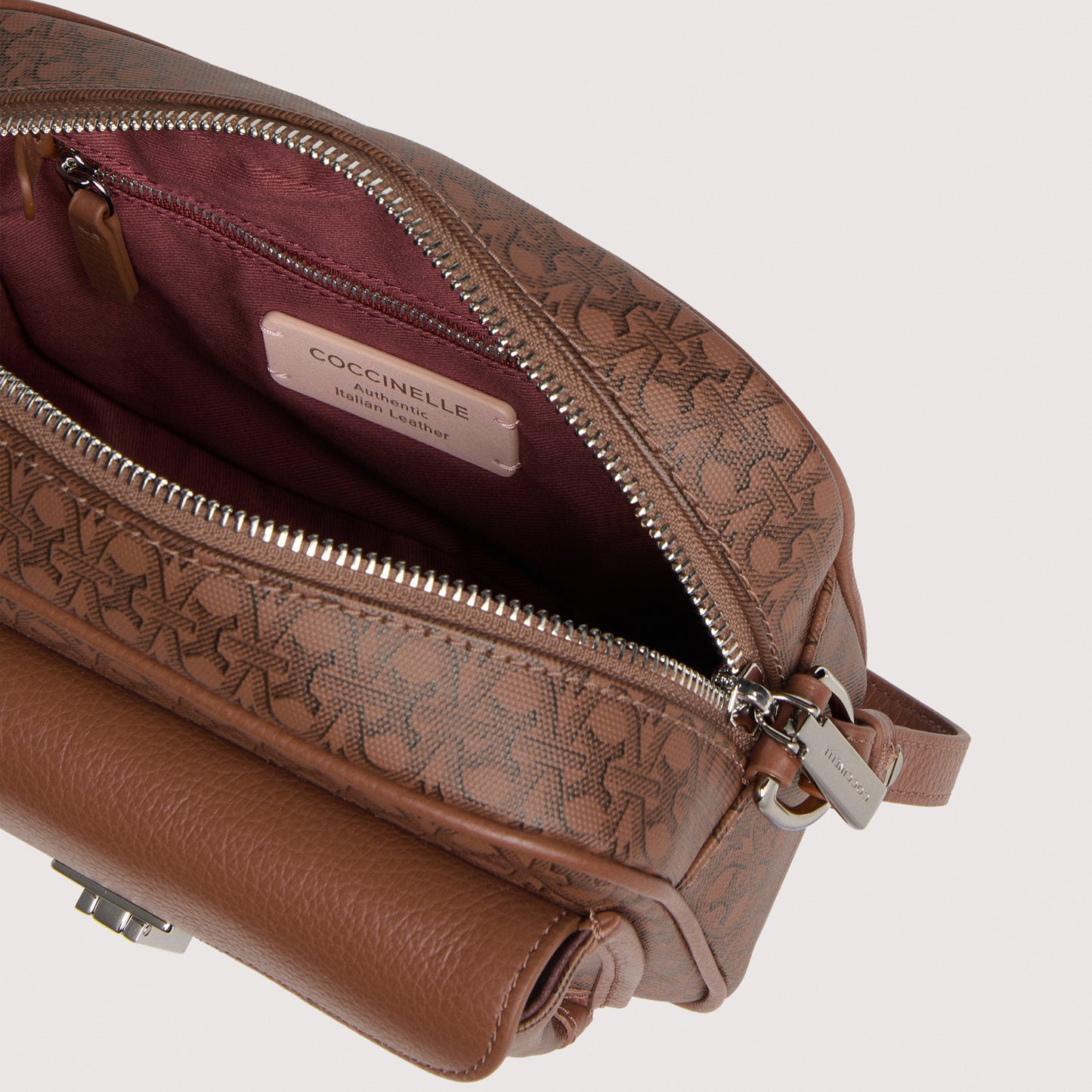 COCCINELLE BEAT COATED MONOGRAM SMALL