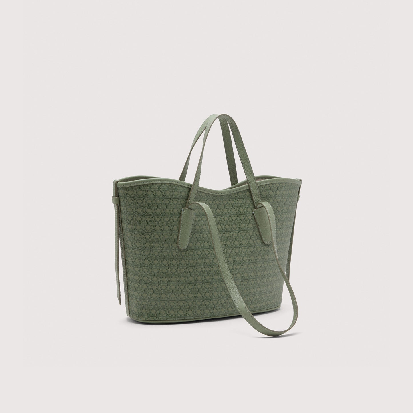 COCCINELLE NEW NEVER WITHOUT BAG COATED MONOGRAM MEDIUM