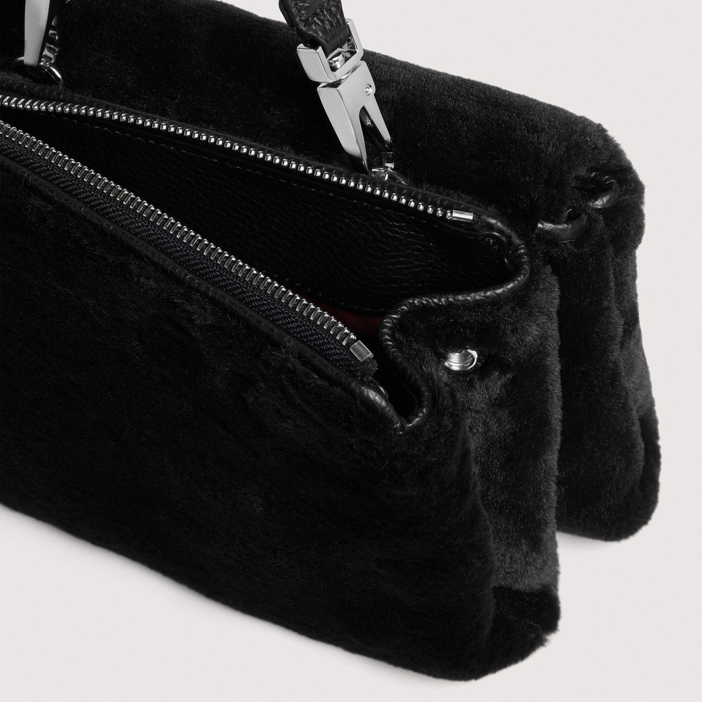 COCCINELLE ARLETTIS SYNTHETIC FUR SMALL