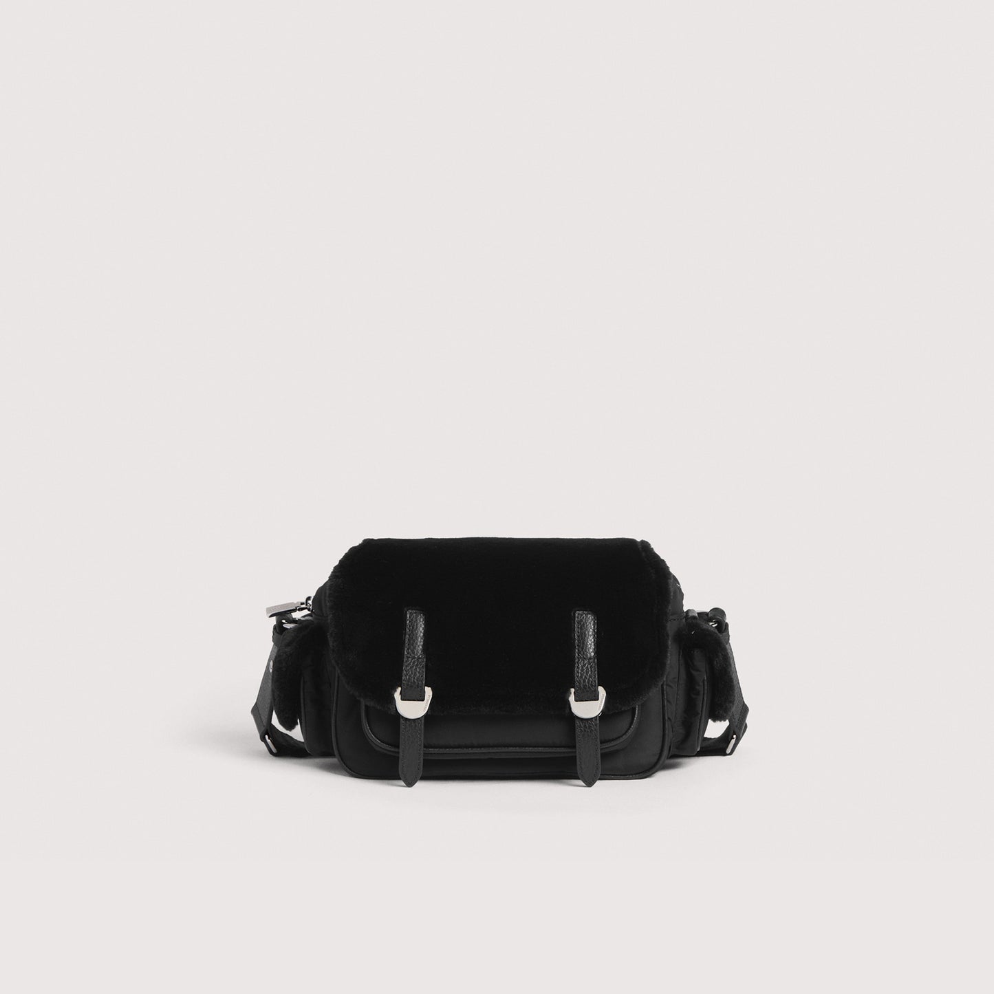 COCCINELLE CAMPUS SYNTHETIC FUR NYLON SMALL