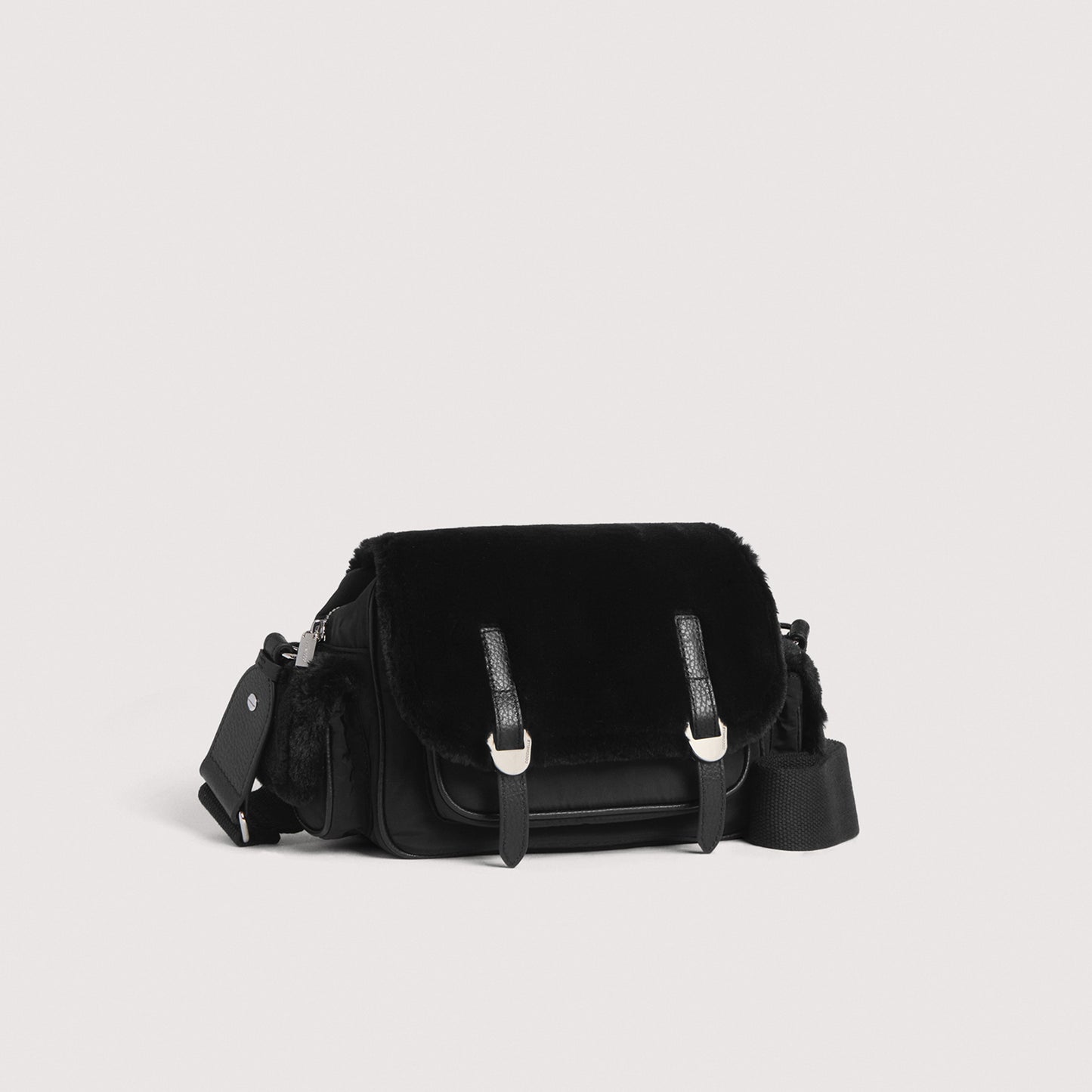 COCCINELLE CAMPUS SYNTHETIC FUR NYLON SMALL