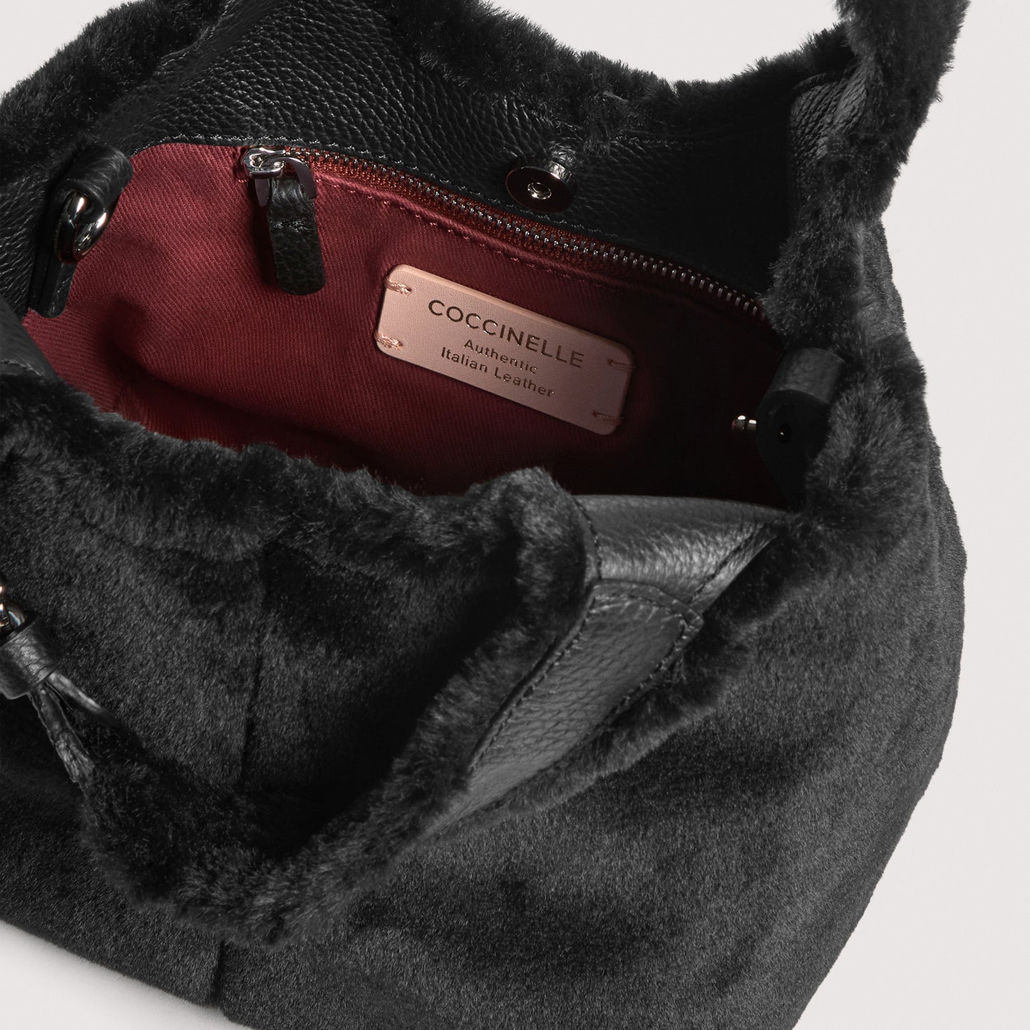 COCCINELLE C-EASY SYNTHETIC FUR SMALL