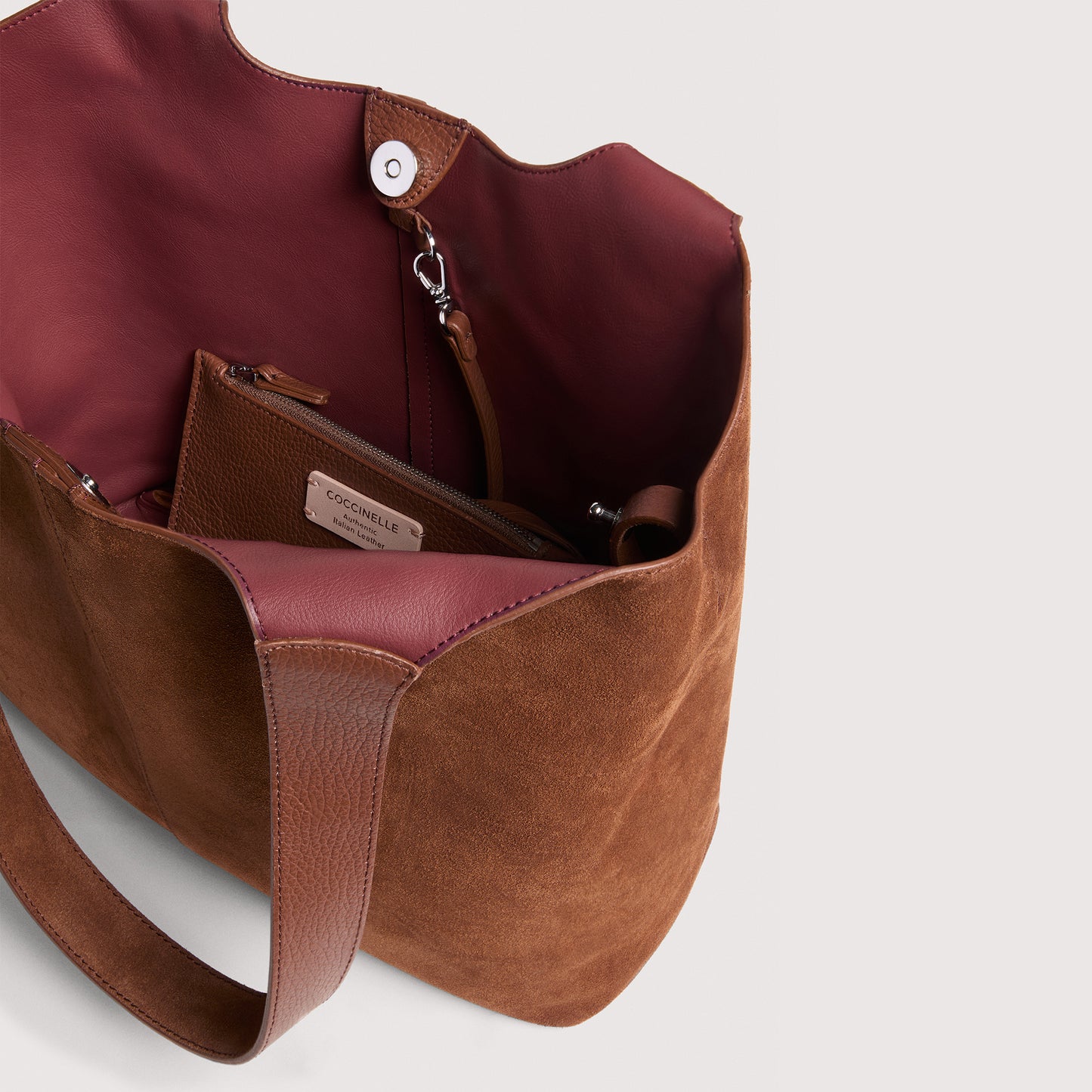 COCCINELLE C-EASY SUEDE MEDIUM