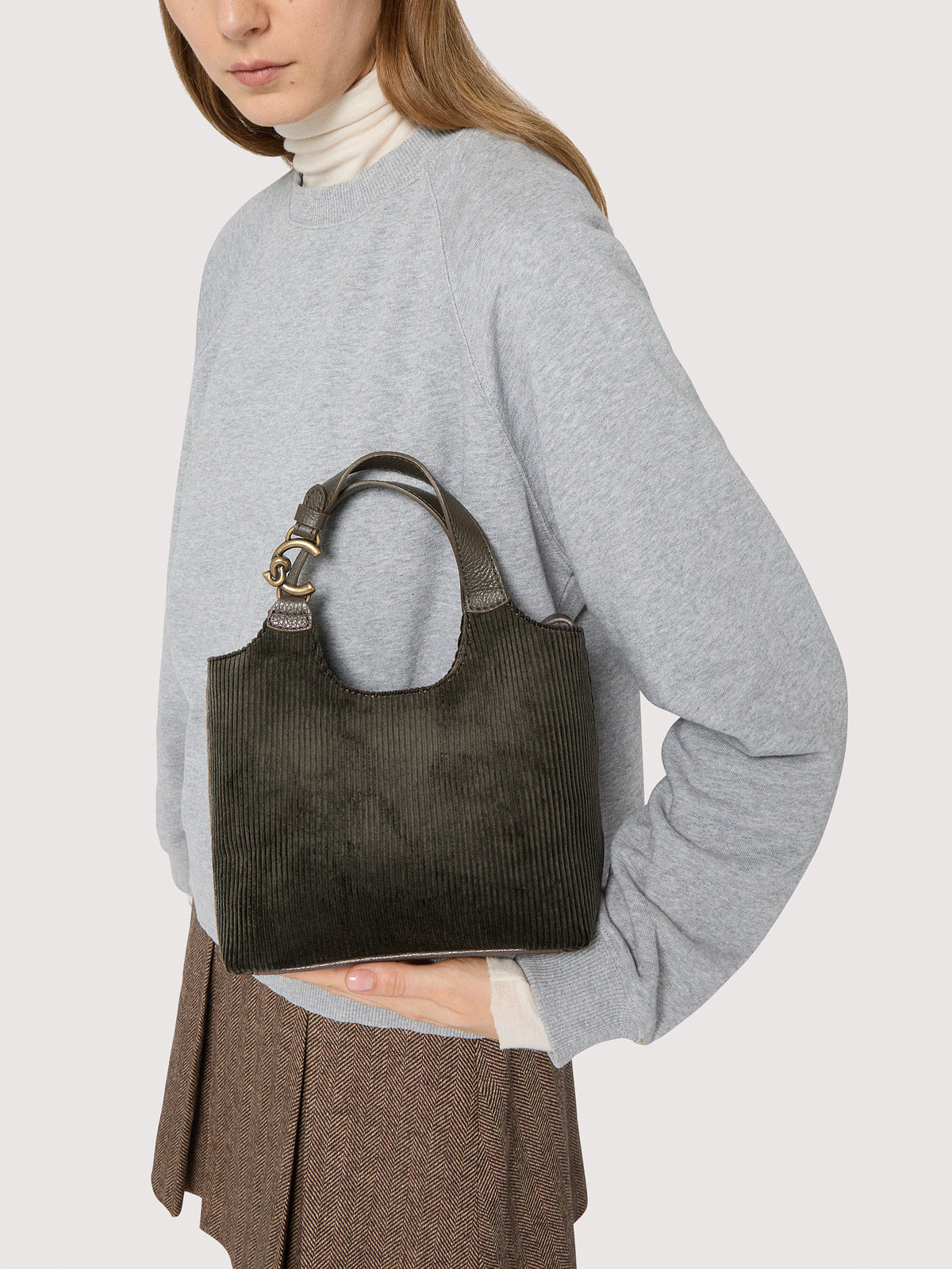 COCCINELLE C-EASY CORDUROY SMALL