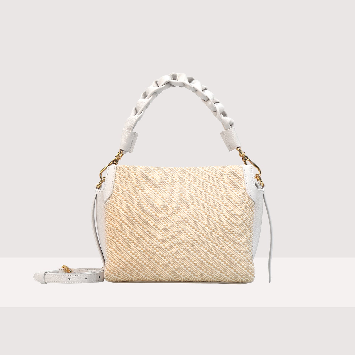 COCCINELLE BOHEME BICOLOR STRAW