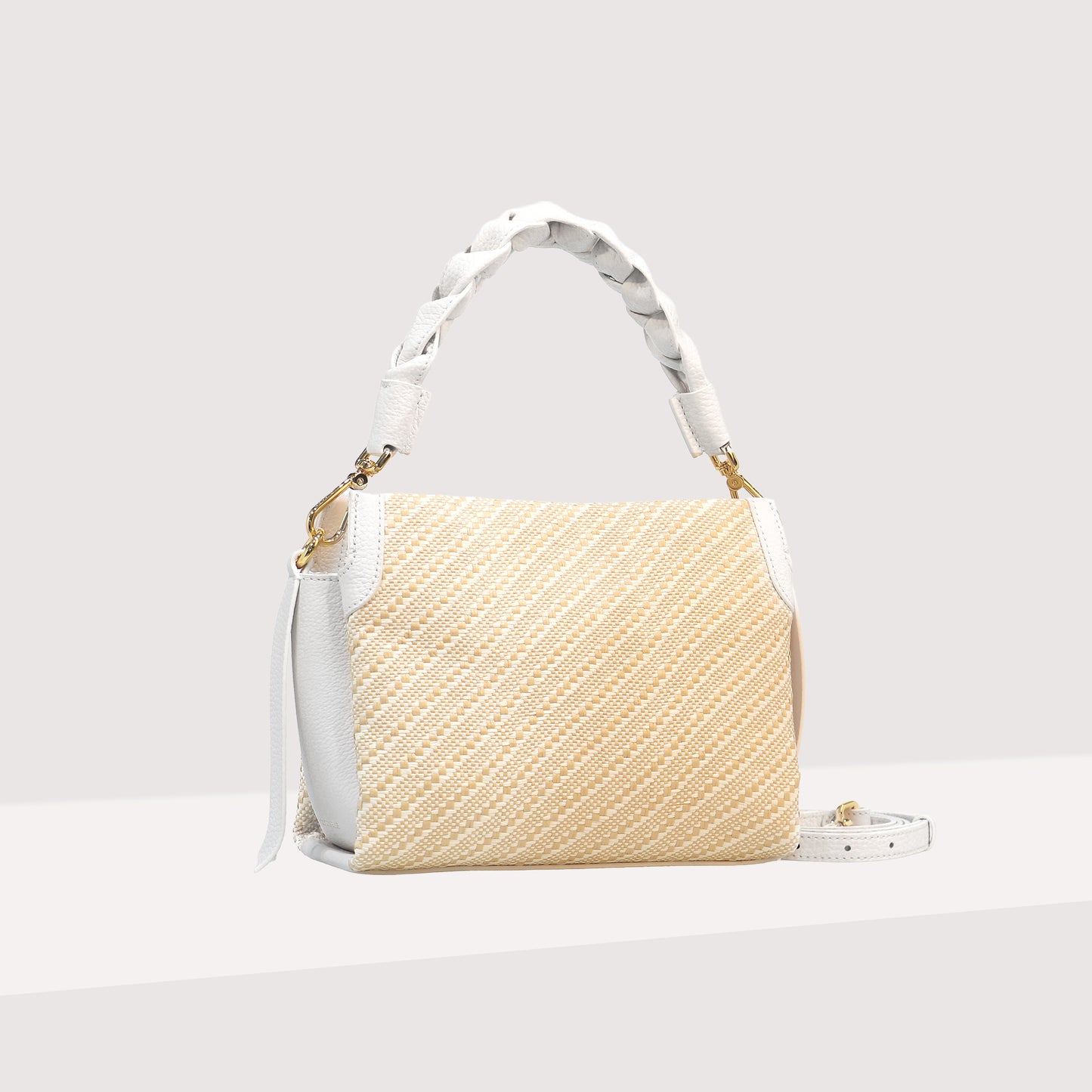 COCCINELLE BOHEME BICOLOR STRAW