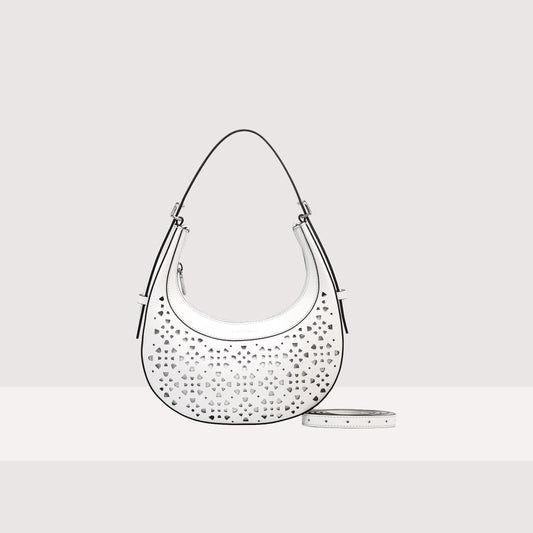 COCCINELLE WHISPER COW HIDE PERFOREE MINI
