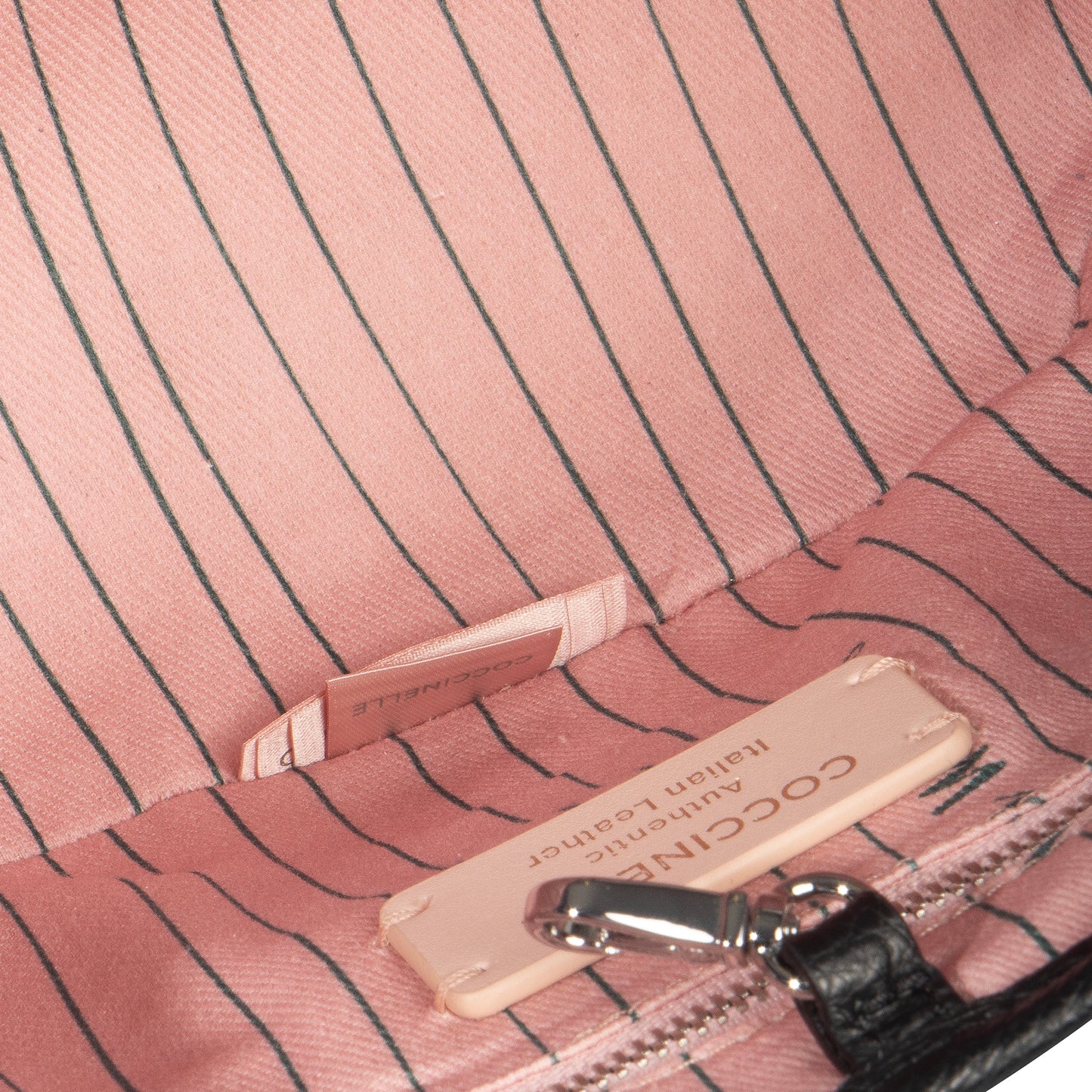 COCCINELLE NEW NEVER WITHOUT BAG COATED MONOGRAM SMALL