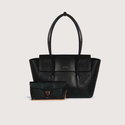 COCCINELLE DOUBLE BEAT BIMATERIAL MEDIUM