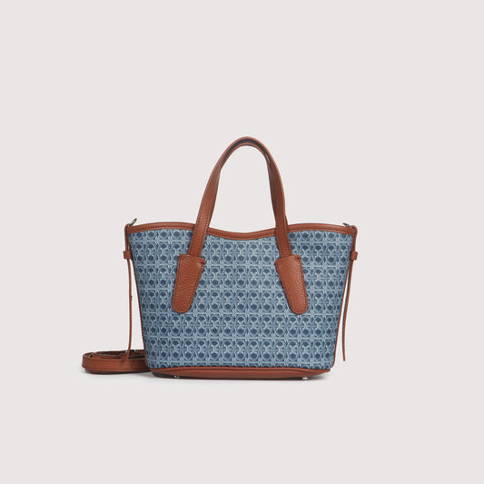 COCCINELLE NEW NEVER WITHOUT BAG COATED MONOGRAM SMALL