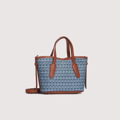 COCCINELLE NEW NEVER WITHOUT BAG COATED MONOGRAM SMALL