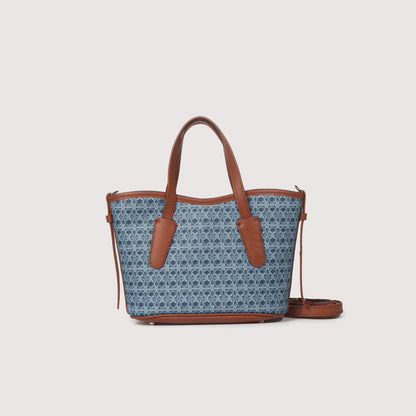 COCCINELLE NEW NEVER WITHOUT BAG COATED MONOGRAM SMALL