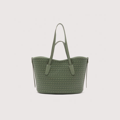 COCCINELLE NEW NEVER WITHOUT BAG COATED MONOGRAM MEDIUM