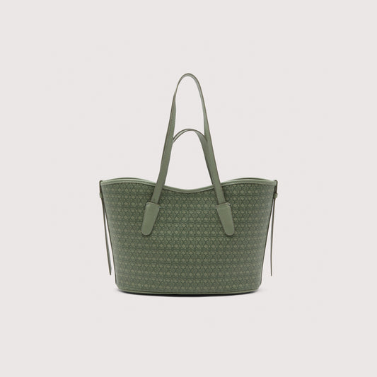 COCCINELLE NEW NEVER WITHOUT BAG COATED MONOGRAM MEDIUM