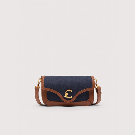 COCCINELLE C-ME DENIM MEDIUM