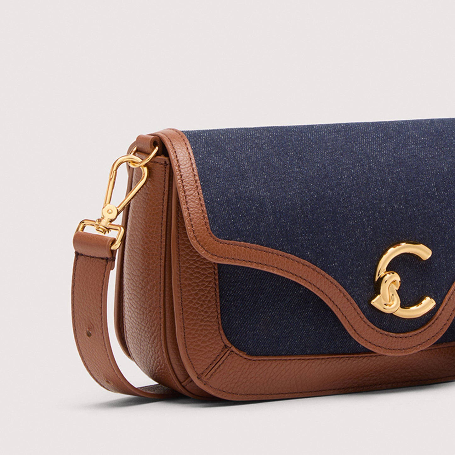 COCCINELLE C-ME DENIM MEDIUM