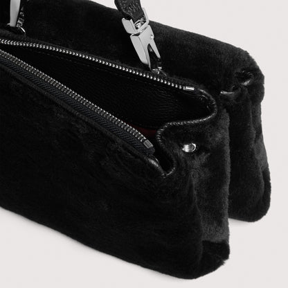 COCCINELLE ARLETTIS SYNTHETIC FUR SMALL