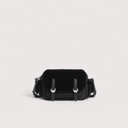 COCCINELLE CAMPUS SYNTHETIC FUR NYLON SMALL