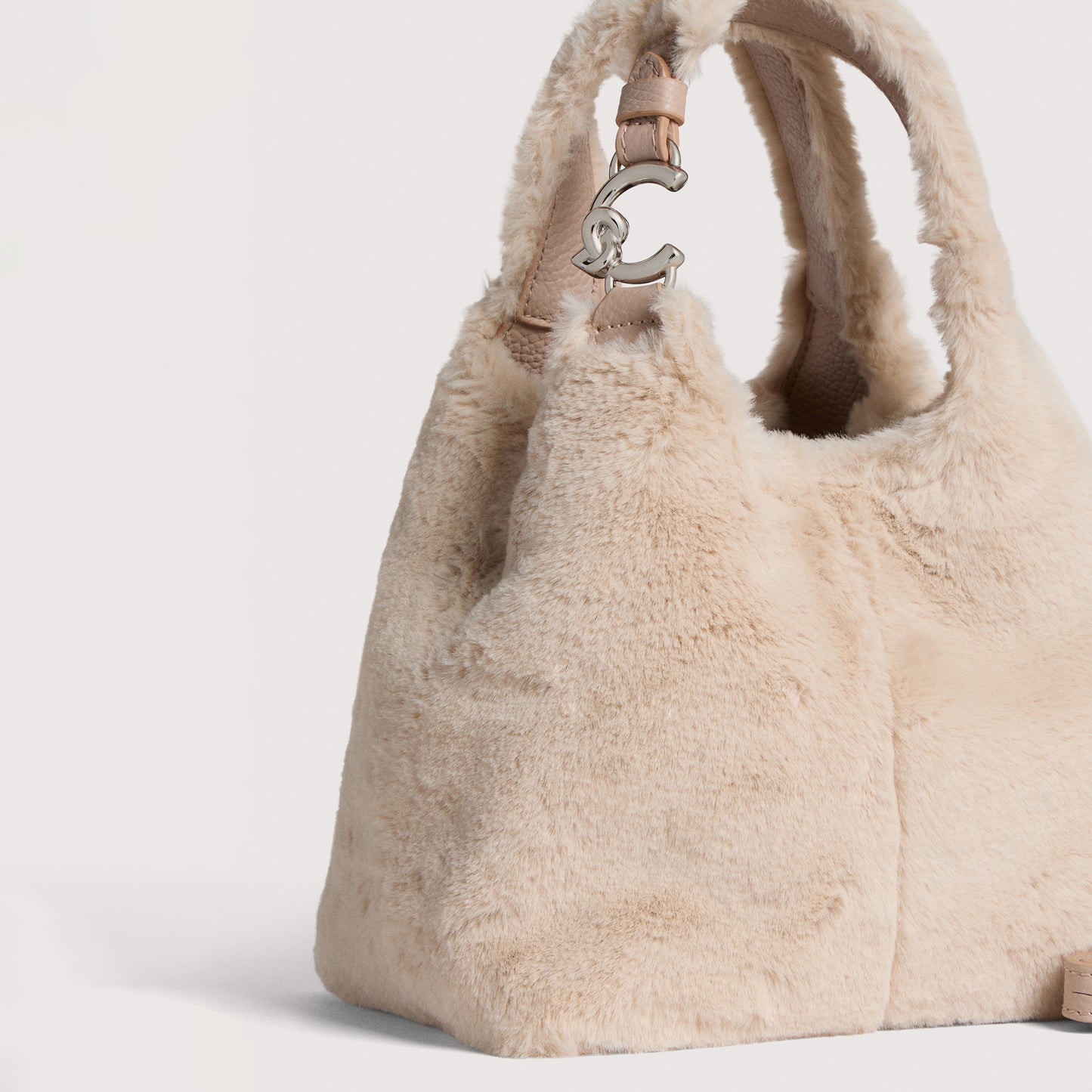 COCCINELLE C-EASY SYNTHETIC FUR SMALL