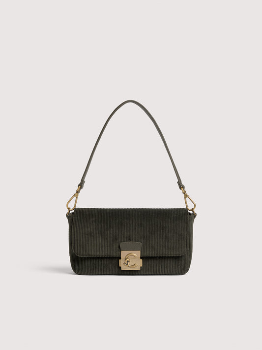 COCCINELLE C-ME LOCK CORDUROY MEDIUM