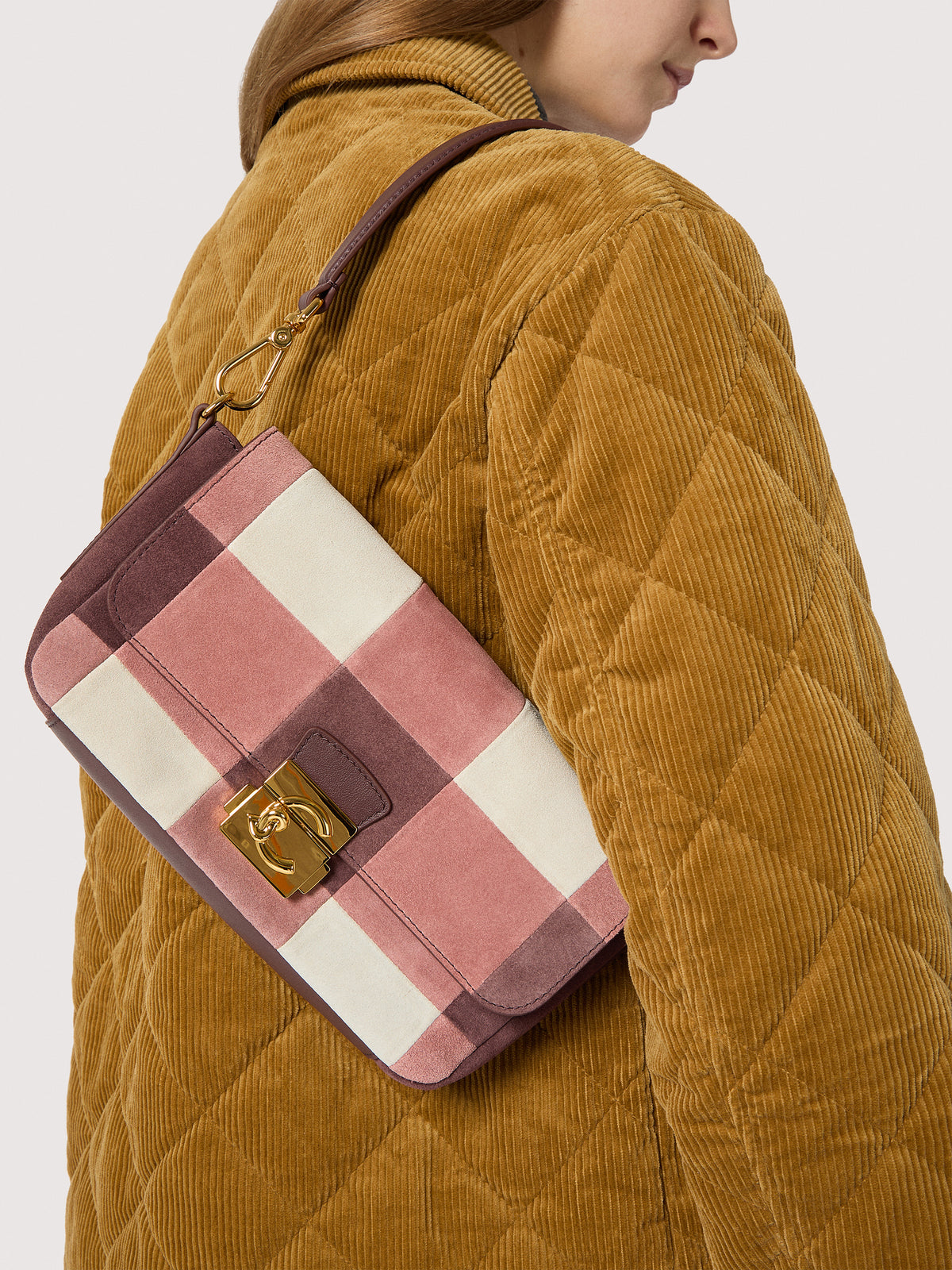 COCCINELLE C-ME LOCK VICHY PATCH MEDIUM