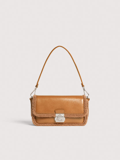 COCCINELLE C-ME LOCK GLAZED ECOFUR MEDIUM