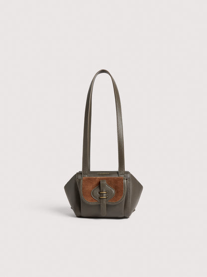 COCCINELLE MAVERY POCKET WAXED CORDUROY SMALL
