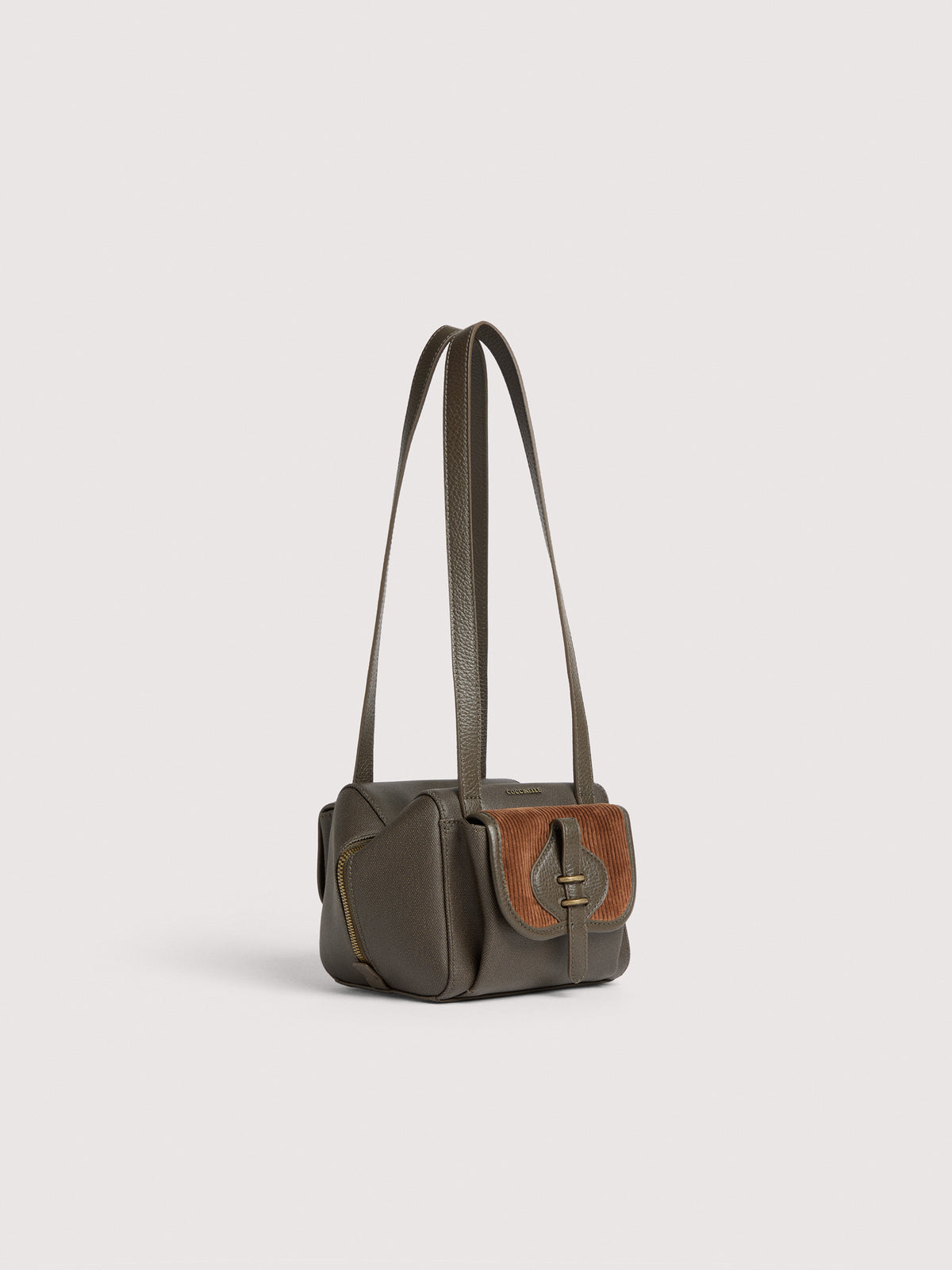 COCCINELLE MAVERY POCKET WAXED CORDUROY SMALL