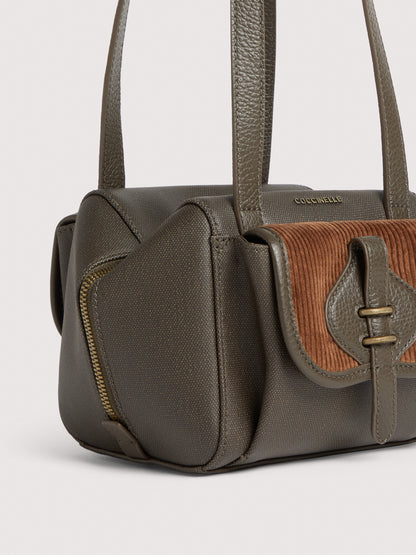 COCCINELLE MAVERY POCKET WAXED CORDUROY SMALL