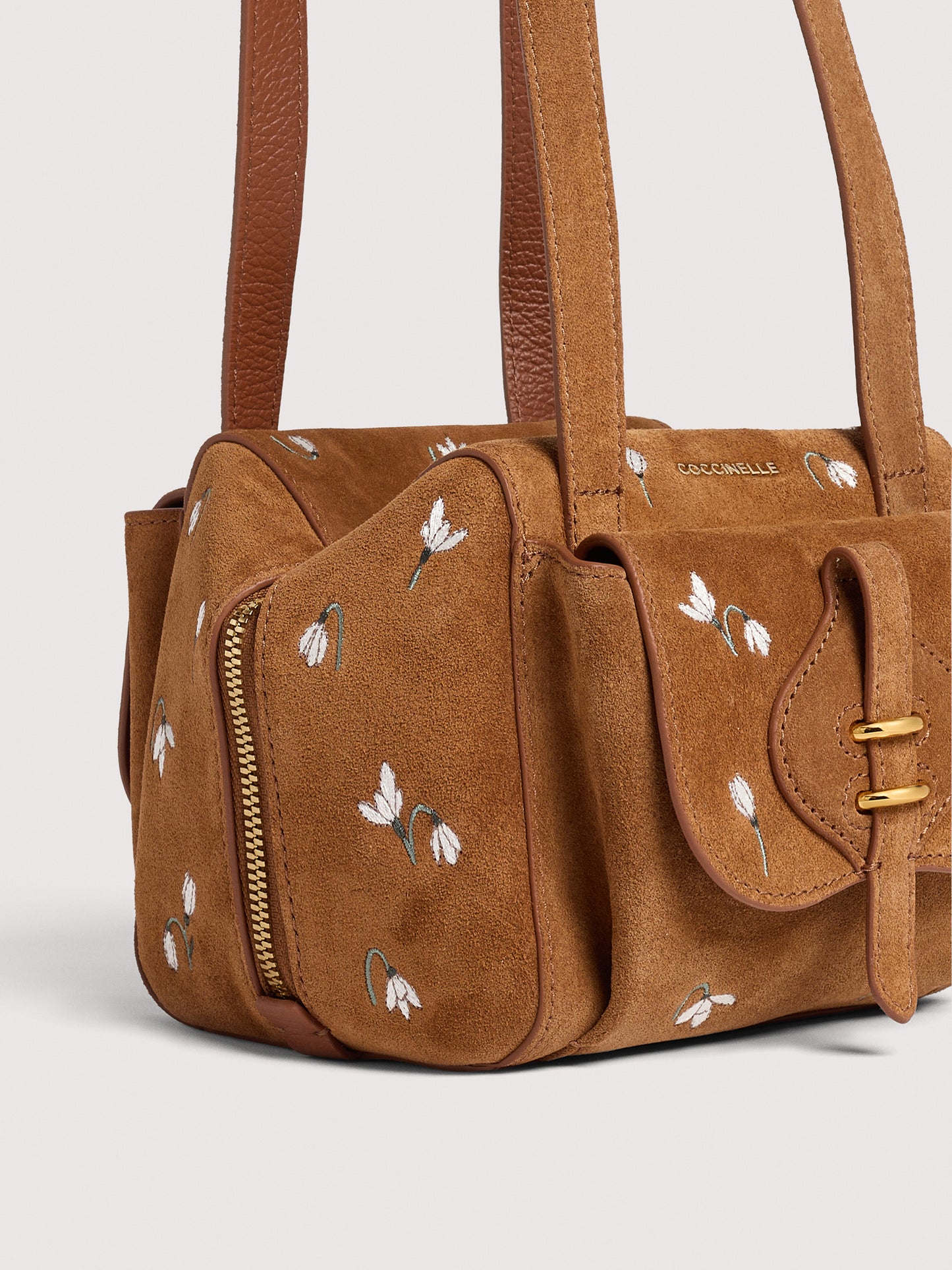 COCCINELLE MAVERY POCKET SNOWDROP EMBROIDERY SMALL