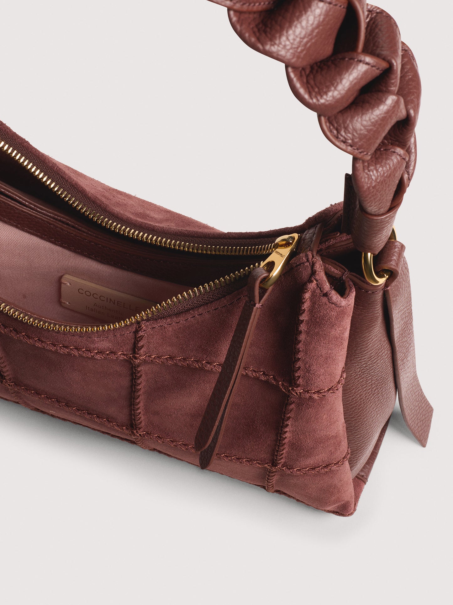 COCCINELLE BOHEME CHECK EMBROIDERY SMALL
