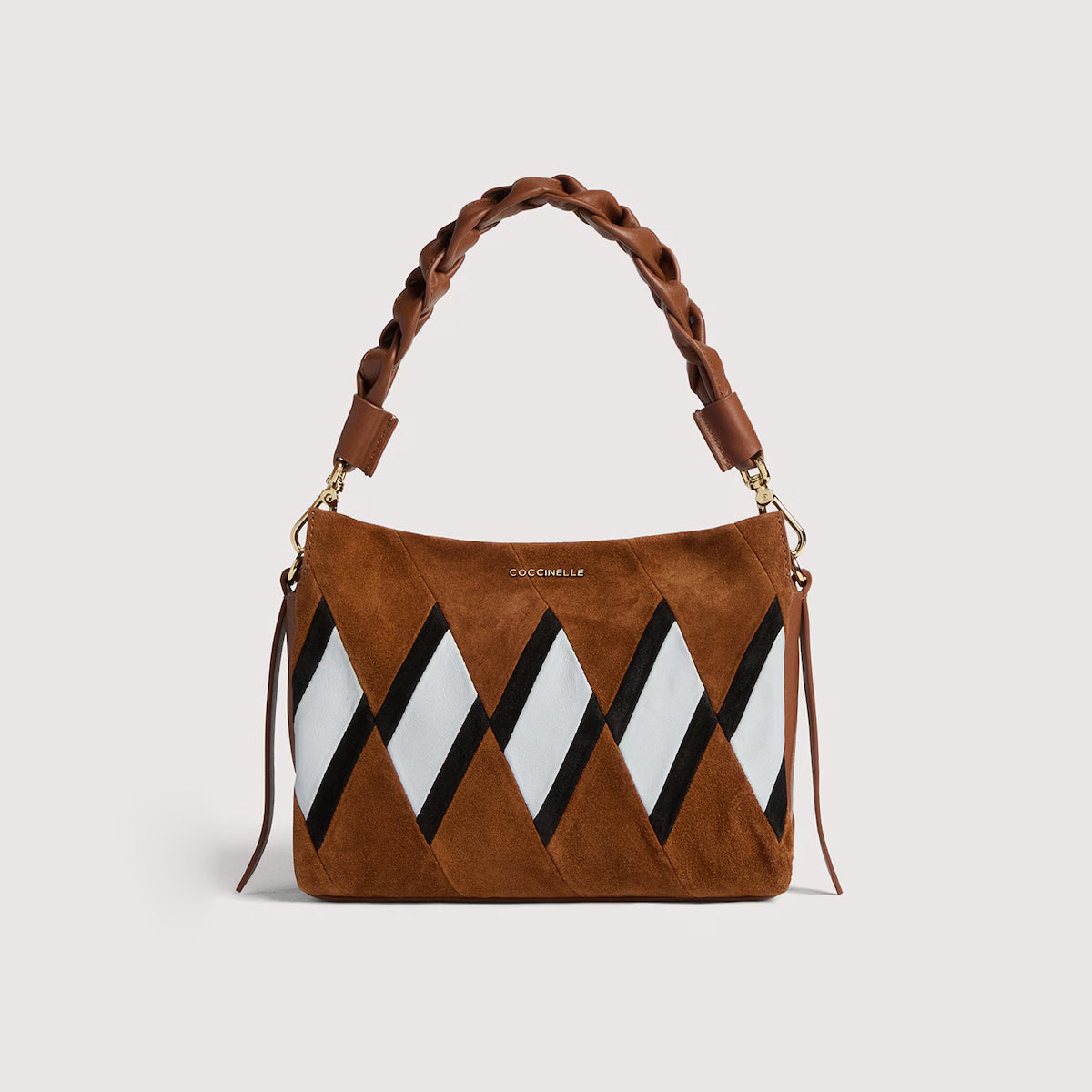 COCCINELLE BOHEME NEW GEOMETIC PATCH MINI HANDBAG