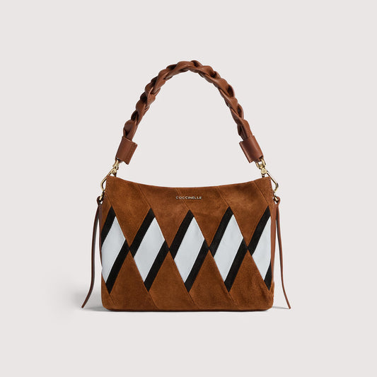 COCCINELLE BOHEME NEW GEOMETIC PATCH MINI HANDBAG